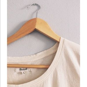 Madewell Tops - Madewell Cream Boyfriend Loose Weekend Tee Madewell Tops - Madewell Cream Boyfriend Loose Weekend Tee